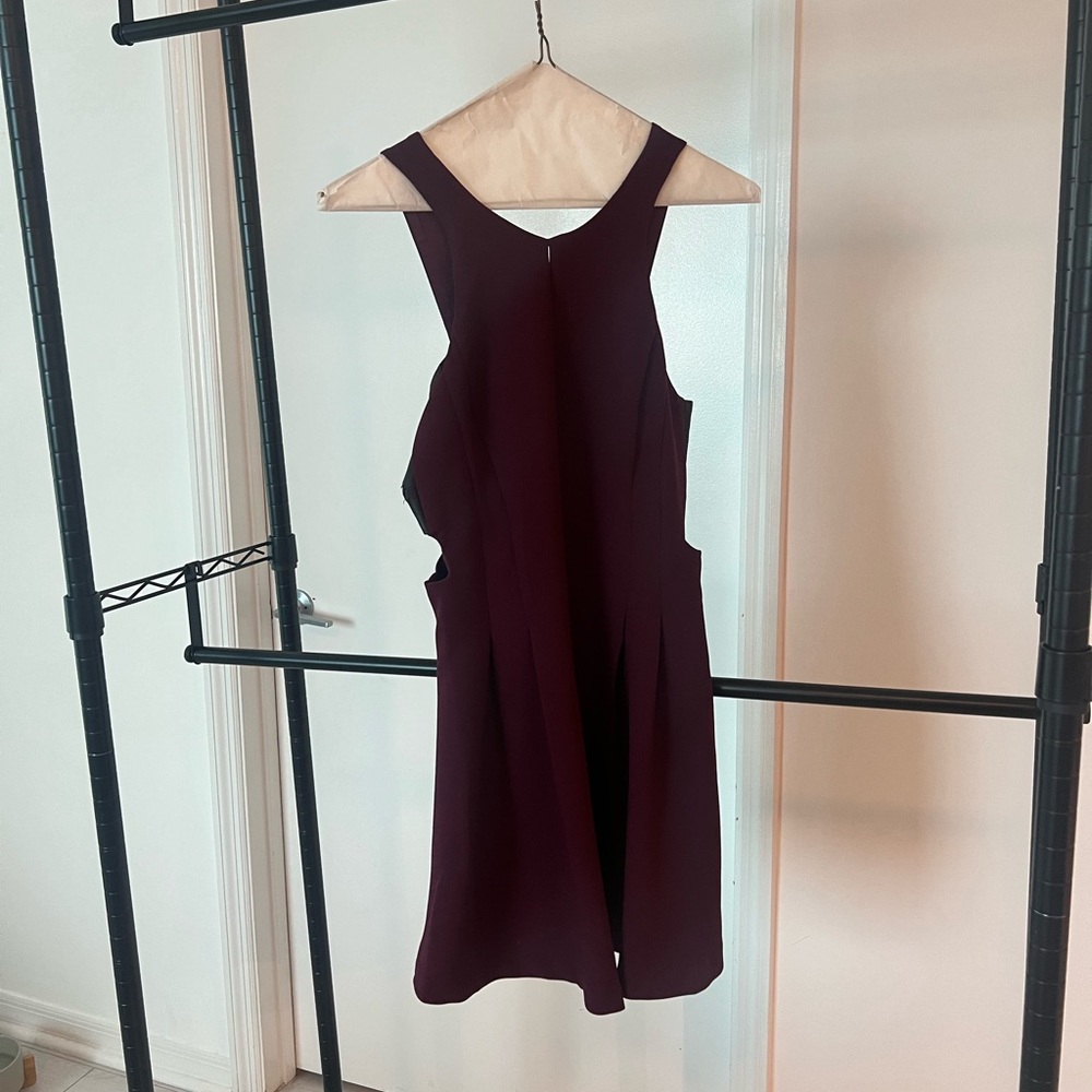 BCBGeneration Burgundy Cocktail Dress